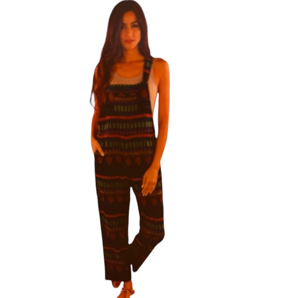 Sacred Threads Pants - Sacred Threads Overalls L/XL.  221246 BL/RD 2
